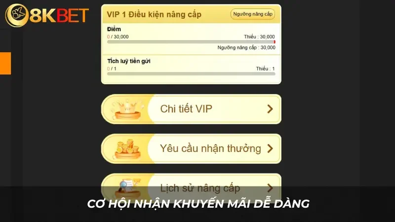 Cơ hội nhận khuyến mãi dễ dàng