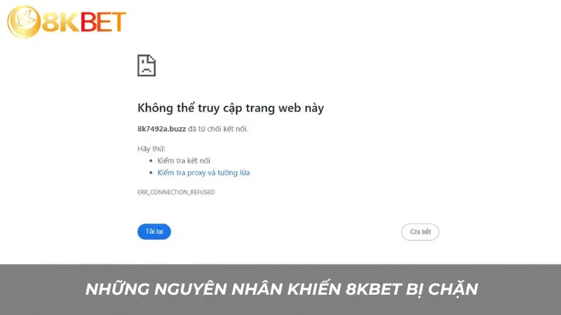 Những nguyên nhân khiến 8kbet bị chặn